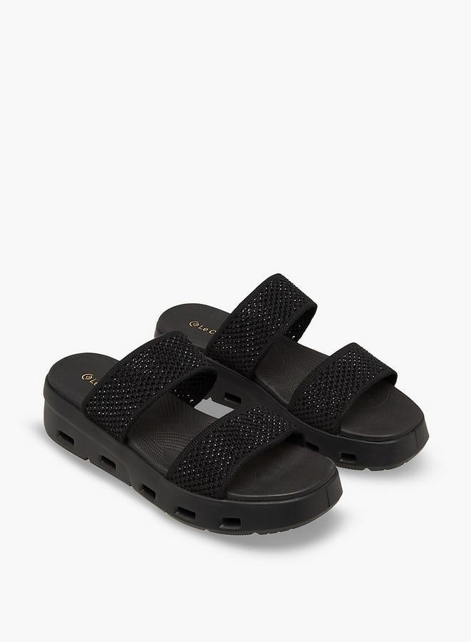 Le Confort Women Embellished Flyknit Sandals Ramadan Collection - Image 2